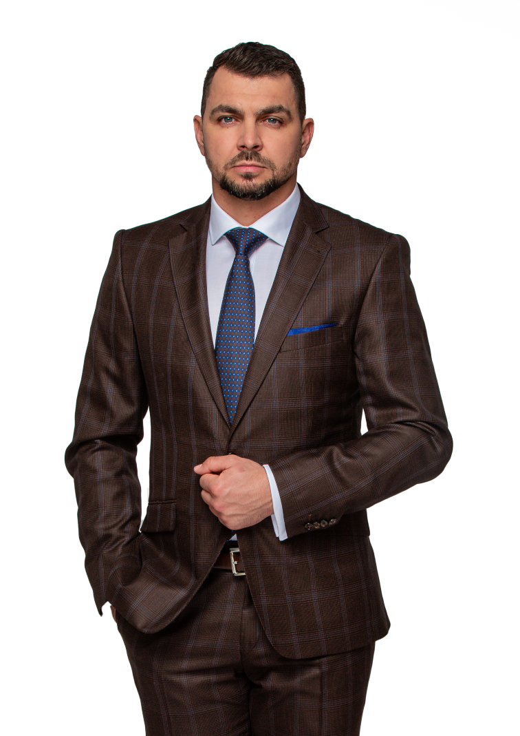 Carl Gustav -tmavohnedý s jemným károm