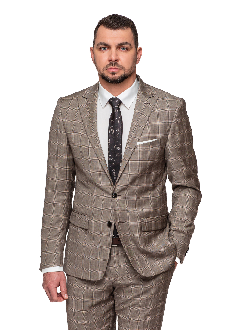 Carl Gustav -svetlohnedý s kockou